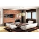 Photo mural imitation of a red brick wall 