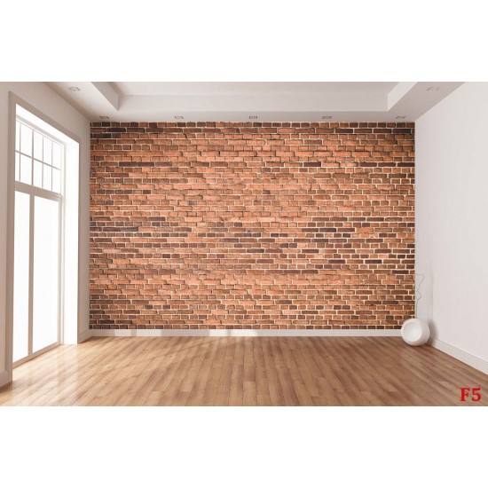 Photo mural imitation of a red brick wall 