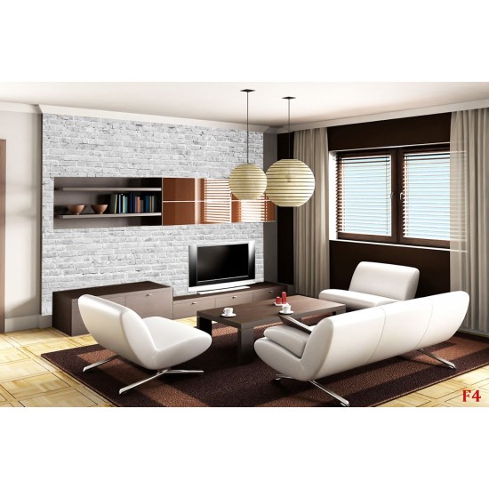 Wall mural grey brick imitation Wall mural grey brick imitation