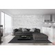 Wall mural grey brick imitation Wall mural grey brick imitation