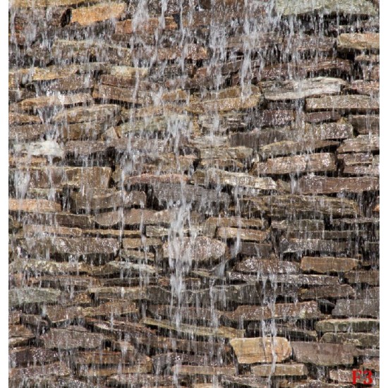 Wallpapers mural stone wall with a waterfall