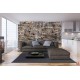 Wallpapers mural stone wall with a waterfall