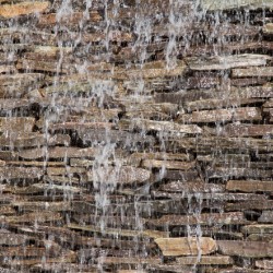 Wallpapers mural stone wall with a waterfall