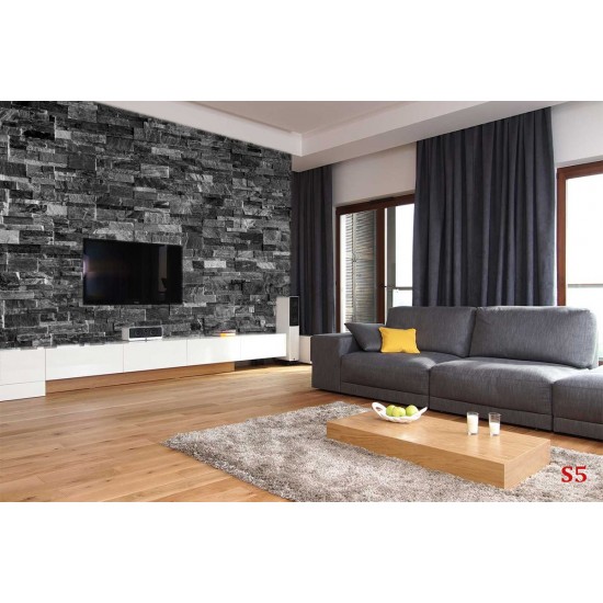 Photo mural imitation of dark bricks Photo mural imitation of dark bricks