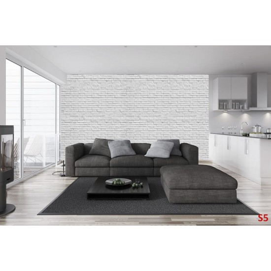 Wall mural grey brick imitation 2 Wall mural grey brick imitation 2