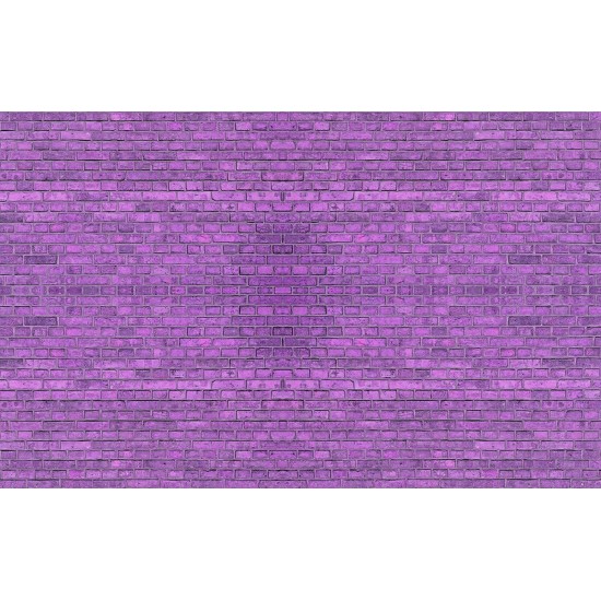 Wall mural imitation of a wall in purple bricks Wall mural imitation of a wall in purple bricks