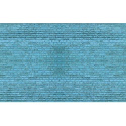 Wall mural imitation of a brick wall in turquoise Wall mural imitation of a brick wall in turquoise