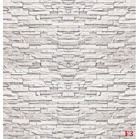Photo mural imitation of stacked white-gray stone Photo mural imitation of stacked white-gray stone