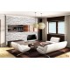 Photo mural imitation of stacked white-gray stone Photo mural imitation of stacked white-gray stone