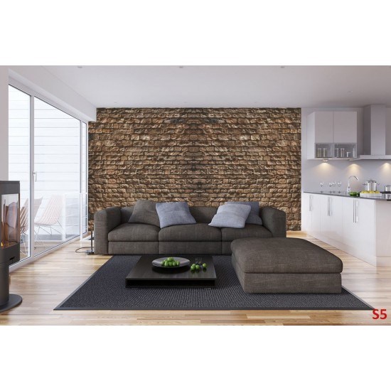 Photo mural imitation dark stone wall in 2 colors Photo mural imitation dark stone wall in 2 colors
