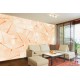 Wall mural leaves structure in orange gamma