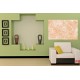 Wall mural leaves structure in orange gamma