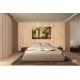 Wall mural wooden with stacked beams in 2 colours Wall mural wooden with stacked beams in 2 colours
