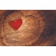 Photo mural wooden structure in the shape of a hart 2 Photo mural wooden structure in the shape of a hart 2