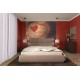 Photo mural wooden structure in the shape of a hart 2 Photo mural wooden structure in the shape of a hart 2