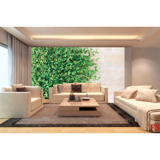 Wall murals stucco wall with green leaves 2 Wall murals stucco wall with green leaves 2