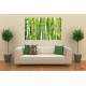 Wall mural with placed green bamboo