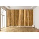 Wallpapers mural wall of stacked bamboo