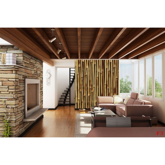 Photo mural bamboo structure 2