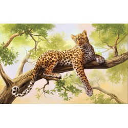 Wall murals leopard on a tree model 2