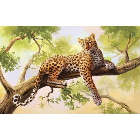 Wall murals leopard on a tree model 2