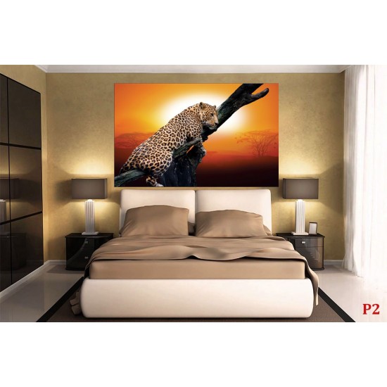 Wall murals leopard on a tree model 3 Wall murals leopard on a tree model 3