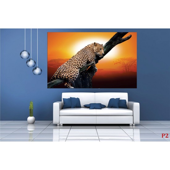 Wall murals leopard on a tree model 3 Wall murals leopard on a tree model 3