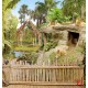 Photo mural zoo park with lions and giraffes Photo mural zoo park with lions and giraffes