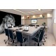 Wall mural big lion head on black background Wall mural big lion head on black background