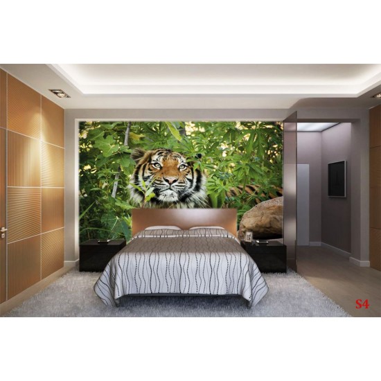 Wallpapers mural tiger in the jungle Wallpapers mural tiger in the jungle