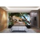 Wallpapers mural hunting leopard on a tree