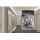 Wallpapers mural tiger's head painted on a door Wallpapers mural tiger's head painted on a door