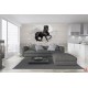 Wall mural black horse in the broken brick wall Wall mural black horse in the broken brick wall