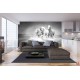 Wall mural Trio gray horses galloping in water