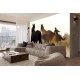 Wall mural with wild horses and a cowboy