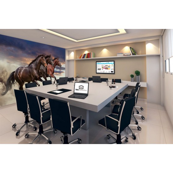 Wallpapers mural three galloping horses