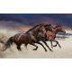 Wallpapers mural three galloping horses