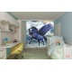 Wall mural fantastic horse Pegasus blue