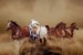 Wall mural beautiful horses in gallop in 2 colors