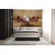 Wall mural beautiful horses in gallop in 2 colors Wall mural beautiful horses in gallop in 2 colors