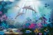 Wallpapers mural sea bottom with dolphins 
