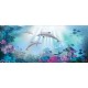 Wallpapers mural sea bottom with dolphins 