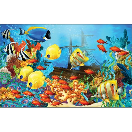 Wallpapers mural beautiful underwater seabed 3d effect