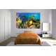 Wall mural water bottom fish