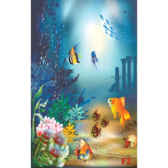 Wallpapers mural painted fishes in seabed Wallpapers mural painted fishes in seabed