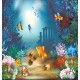 Wallpapers mural painted fishes in seabed Wallpapers mural painted fishes in seabed