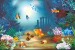 Wallpapers mural painted fishes in seabed
