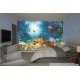Wallpapers mural painted fishes in seabed Wallpapers mural painted fishes in seabed