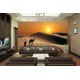 Wall mural orange wilderness views and camel