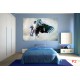 Wall murals eagle with outstretched wings painted